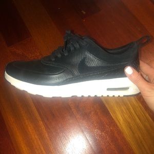 Black Leather Nike’s